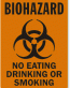 Biohazard No Eating Sign 2