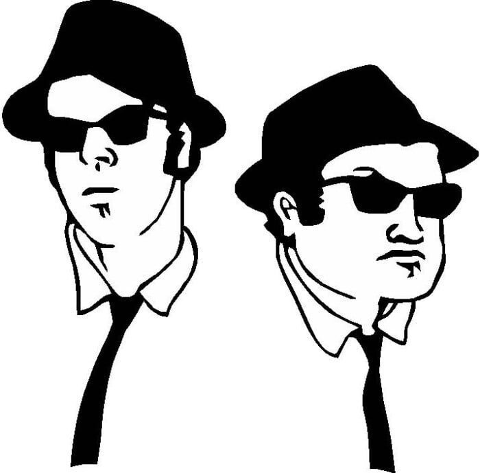 Blues Brothers Decal - Pro Sport Stickers