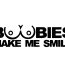 boobies make me smile guy sticker