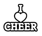 Cheer Love Diecut Decal