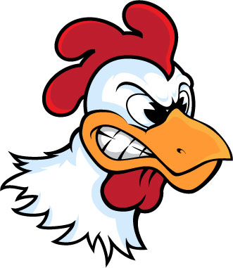 Chicken Angry Sticker - Pro Sport Stickers