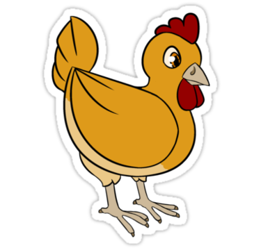 CHICKEN TOON STICKER 33