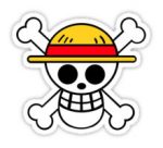 cool skull color sticker