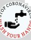 COVID - 19 Wash Your Hands Round coronavirus Sticker