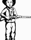 Cowboy Kids Diecut Vinyl Decal Sticker 4