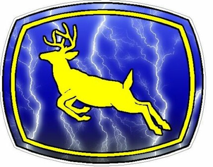 Deer Logo - BLUE Lightning