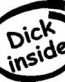 Dick Inside Diecut Vinyl Decal Sticker