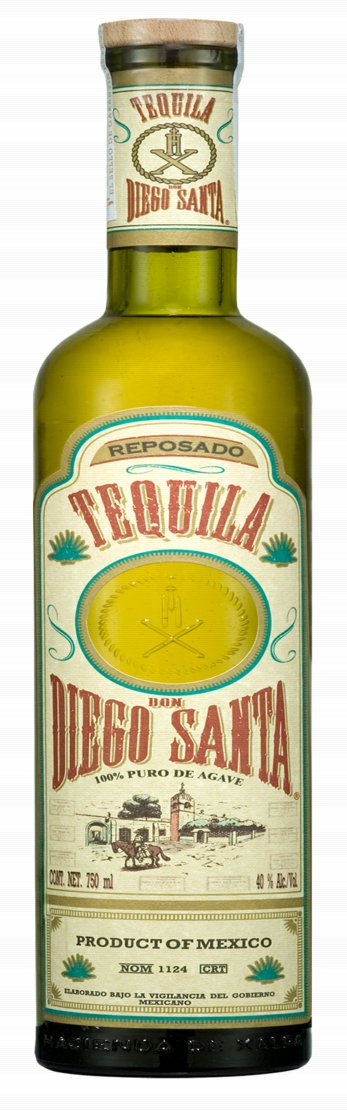 Don Diego Santa Bottle Shaped Sticker