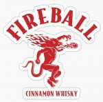 FIREBALL WHISKEY LOGO STICKER