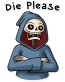 friendly death_grim reaper sticker 25