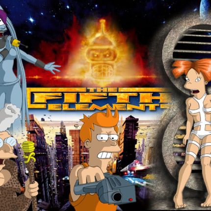 Futurama Wallpaper Fifth Element Sticker