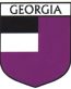 Gerogia Flag Crest Decal Sticker