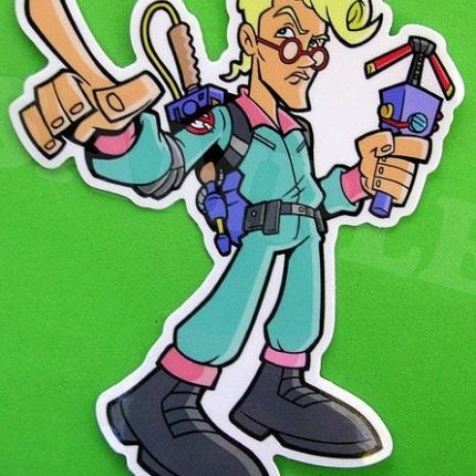 ghostbusters cartoon sticker