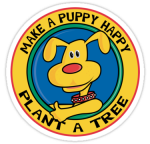 happy puppy sticker