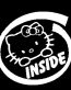 Hello K Inside Diecut Decal