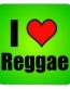 i love reggae square sticker