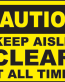 Keep Area Clear Signs and Decals 07