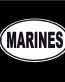 Marines Oval Decal