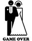Married Game Over Die Cut Decal
