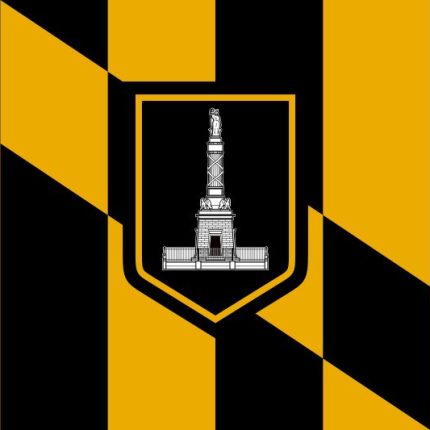 Maryland Baltimore City Flag Sticker