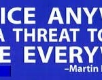 MLK INJUSTICE BUMPER STICKER