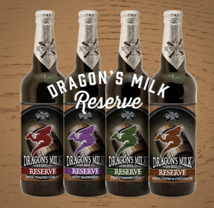 new holland dragons milk bottle rectangle sticker