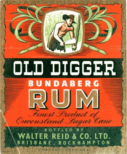 OLD DIGGERS RUM LABEL