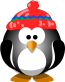 penguin winter hat