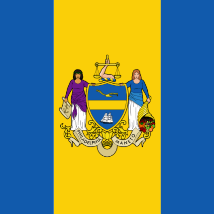 Pennsylvania Philadelphia City Flag Sticker