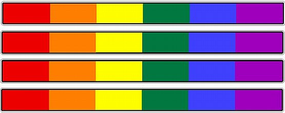 PRIDE STRIPS Set of Four - Pro Sport Stickers