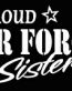 PROUD Military Stickers AIR FORCE SISTER