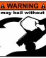 Rhino Funny Warning Sticker 1