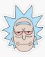 Rick and Morty STONED Rick Head Sticker