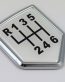 shift crest 3D chrome automobile emblem