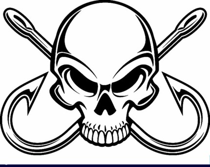 skull-crossing-fish-hooks-die cut decal