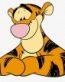 tigger head shot sticker