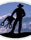 Oval Standing Cowboy Decal