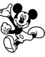 Diecut Mickey Mouse Sticker