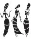 2 African Faces Africa Decal 12