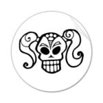 Skull Decal Sticker 15