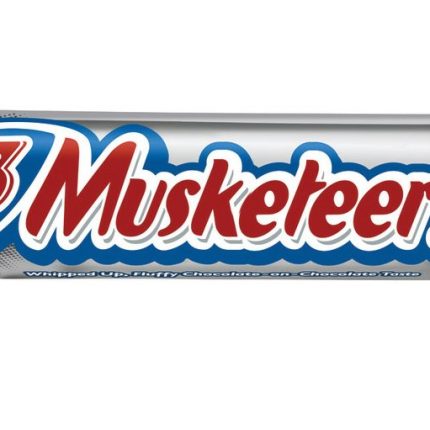 3 musketeers cand bar sticker