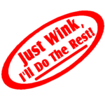 Just Wink decal - 810
