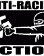 anti-racist action punch sticker