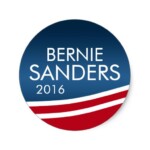 BERNIE 2016 ROUND STICKER 4