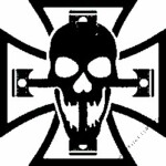 Biker Skull Decal 06