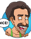 BORAT very nice funny car sticker 07