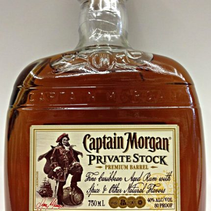 Captian Morgan Private Stock Bottle Shaped Sticker