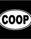 COOP Oval Decal