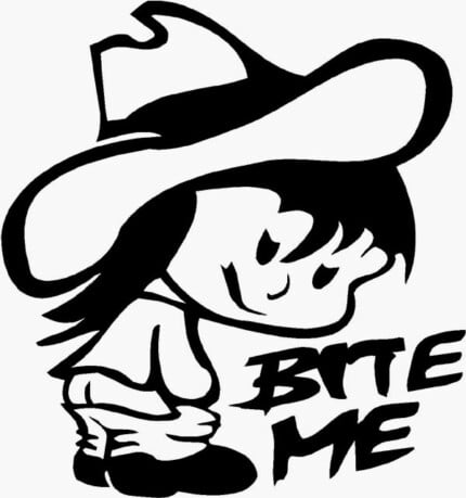 Cowgirl says Bite Me