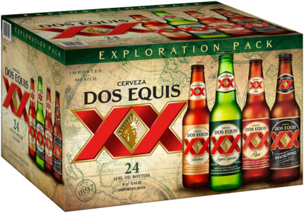 DOS EQUIS CASE BOTTLE MULTI PACK STICKER